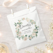 Sachets En Papier 100e anniversaire Rose blanche Floral Eucalyptus c (Coupé)