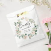 Sachets En Papier 100e anniversaire Rose blanche Floral Eucalyptus c (Scellé)