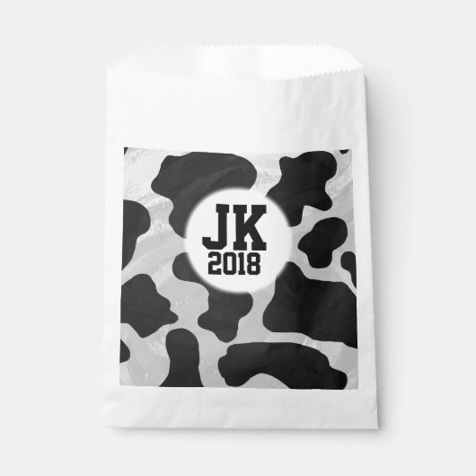 Sachets En Papier 12de12 Sac Faveur Personnalisé Vache (Devant)