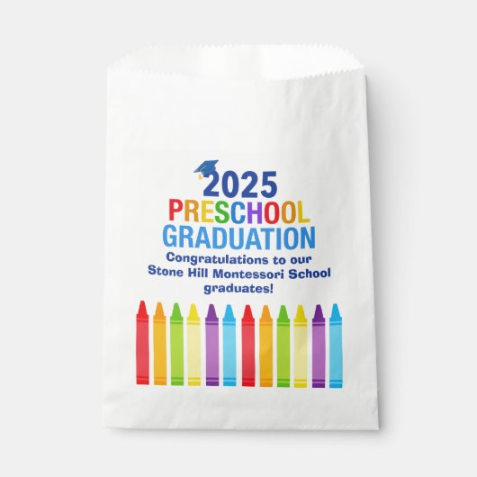 Sachets En Papier 2025 Graduation préscolaire Custom School Party (Devant)
