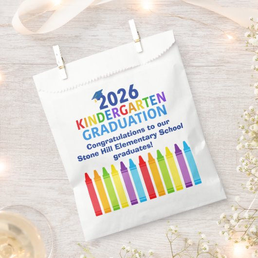Sachets En Papier 2026 Kindergarten Graduation Custom School Party (Coupé)