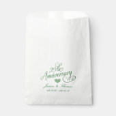 Sachets En Papier 20e Mariage émeraude Anniversaire Favor Sac (Devant)