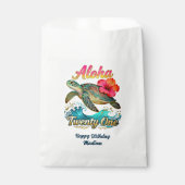 Sachets En Papier  21st Birthday Personalized Tropical Sea Turtle  (Devant)