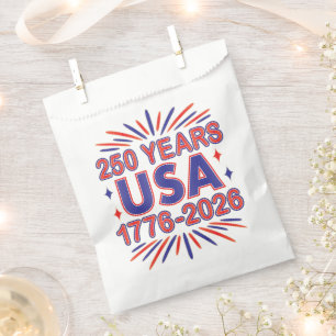 Sachets En Papier 250 ans USA Semiquinentenaire 1776-2026