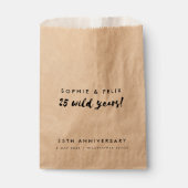 Sachets En Papier 25e anniversaire | 25 Années Sauvages Semences Rus (Devant)