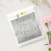 Sachets En Papier 25e Mariage d'argent Anniversaire Favor Sac (Scellé)