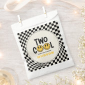 Sachets En Papier 2e anniversaire sourire visage rétro noir blanc su (Coupé)