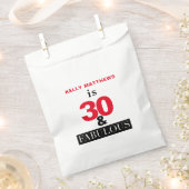 Sachets En Papier 30 et fabuleux 30e anniversaire (Coupé)