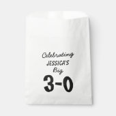 Sachets En Papier 30e anniversaire Fournitures personnalisées de fêt (Devant)