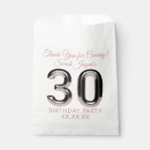 Sachets En Papier 30e anniversaire Merci Favor Sac (Devant)
