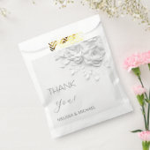 Sachets En Papier 3D Paper Cut Roses Wedding Thank You (Scellé)