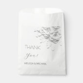 Sachets En Papier 3D Paper Cut Roses Wedding Thank You (Devant)