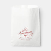 Sachets En Papier 40e anniversaire du Mariage de Ruby (Devant)