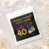 Sachets En Papier 40e anniversaire Nom de la fête Merci de roche et (Coupé)