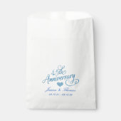 Sachets En Papier 45e anniversaire du Mariage Sapphire (Devant)