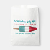 Sachets En Papier 4 juillet Quatrième partie Rocket Ice Pop Popsicle (Devant)