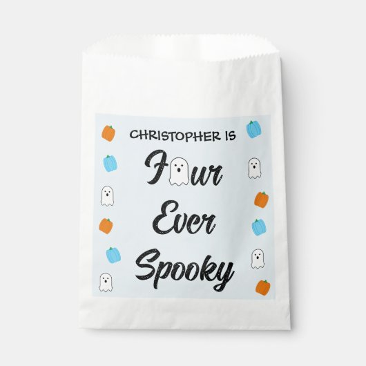 Sachets En Papier 4e anniversaire éffrayant (Devant)