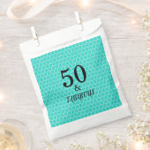 Sachets En Papier 50 Et Fabuleuse Fête Anniversaire Sirène Turquoise (Coupé)
