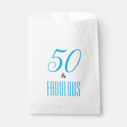 Sachets En Papier 50 Et Fabuleuse fête d'anniversaire (Devant)