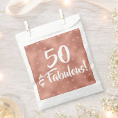 Sachets En Papier 50 et Fabuleux anniversaire (Coupé)