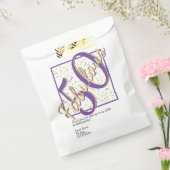 Sachets En Papier 50 et fabuleux anniversaire Purple/Gold Fancy Scri (Scellé)