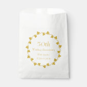 Sachets En Papier 50e anniversaire de Mariage d'or Ivy Wreath (Devant)