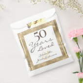 Sachets En Papier 50e anniversaire de Mariage Elegant Gold (Scellé)
