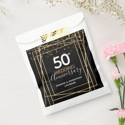 Sachets En Papier 50e anniversaire du Mariage Favor Bags (Scellé)