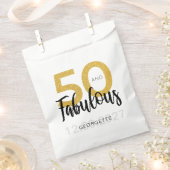 Sachets En Papier 50e anniversaire fête personnalisée (Coupé)