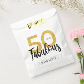 Sachets En Papier 50e anniversaire fête personnalisée (Scellé)