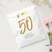 Sachets En Papier 50e anniversaire ou anniversaire coutume noir et o (Scellé)