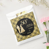 Sachets En Papier 50e Couple d'or Parties scintillant Mariage Annive (Scellé)
