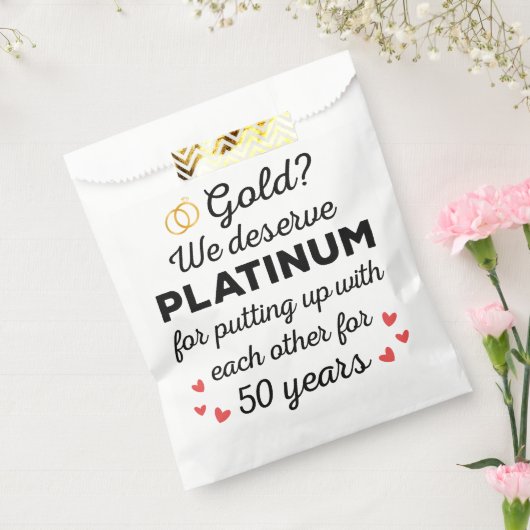 Sachets En Papier 50ème anniversaire de Mariage I - Gold Funny Coupl (Scellé)