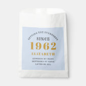 Sachets En Papier 60e anniversaire 1962 Elégant Gold Blue Grey (Devant)