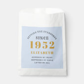 Sachets En Papier 70e anniversaire 1952 Elégant Gold Blue Grey (Devant)