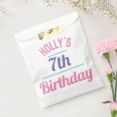 Sachets En Papier 7e fête anniversaire Sac bonbon (Scellé)