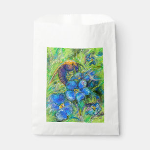 Sachets En Papier A Bee & Forget-me-not Flowers