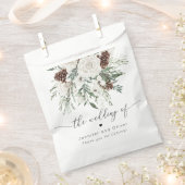 Sachets En Papier À feuillage persistant mariage d'hiver (Coupé)