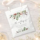 Sachets En Papier À feuillage persistant mariage d'hiver de Noël (Coupé)