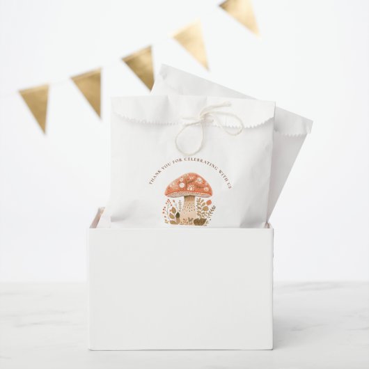 Sachets En Papier A Little Fun Guy Mushroom Baby Shower  (Fête)