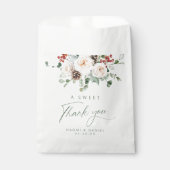 Sachets En Papier A Sweet Thank You Elegant Festive Floral Wedding (Devant)
