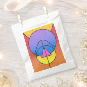 Sachets En Papier Abstract Geometric Circles Line Colorful (Coupé)