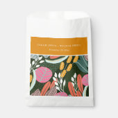 Sachets En Papier Abstrait Bold coloré Mariage botanique tropical (Devant)