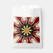 Sachets En Papier Achempong : Starburst | Luxe Rouge profond et Or (Devant)