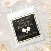 Sachets En Papier Activité mariage Week-end Pickleball Gold & White (Coupé)