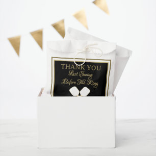 Sachets En Papier Activité mariage Week-end Pickleball Gold & White