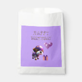 Sachets En Papier Adorable Chien mignon Fête d'anniversaire pour enf (Devant)