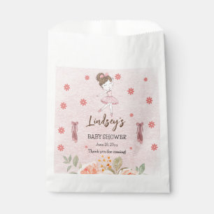 Sachets En Papier Adorable Pink Petit Ballerina Tutu Girl Baby Show