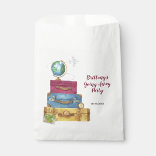 Sachets En Papier Adventure Attend Les Valises Adieu S'Éloigne