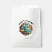Sachets En Papier Adventure Await Modern Globe Baby shower (Devant)